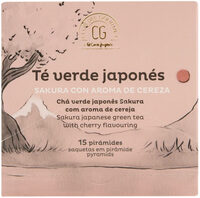 Té verde japonés sakura con aroma a cereza