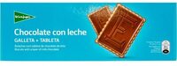 Galletas con tableta de chocolate con leche