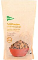 Cacahuetes fritos con miel