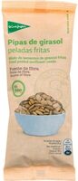 Pipas de girasol peladas fritas