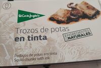 Trozos de potas en tinta