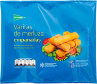 Varitas de merluza empanadas