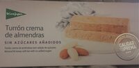 Turrón crema de almendras sin azúcares