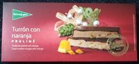 Turrón con naranja praliné