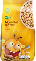 Trigo inflado con miel