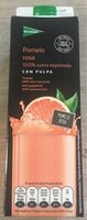 Zumo de pomelo rosa con pulpa