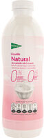 Yogur líquido natural desnatado