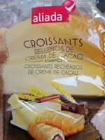 Croissants rellenos de crema de cacao