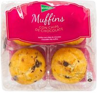Muffins con chips de chocolate