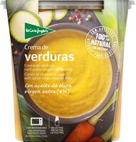Crema de verduras con aceite de oliva virgen extra