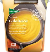 Crema de calabaza con aceite de oliva virgen extra
