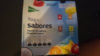 Yogur sabores fresa, macedonia, coco, limón
