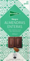Chocolate negro con almendras enteras