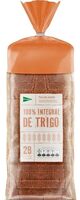 Pan de molde integral con corteza