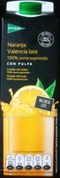 Zumo de naranja Valencia Late con pulpa