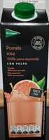 Zumo de pomelo rosa con pulpa
