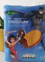 Galletas rellenas con crema de chocolate