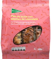Pan de leche con pepitas de chocolate