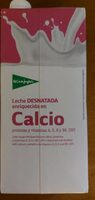 Leche desnatado enriquecida en calcio