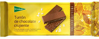 Turrón de chocolate crujiente