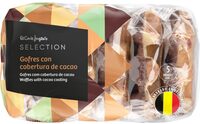 Gofres con cobertura de cacao