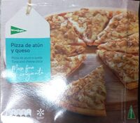 Pizza de atún y queso