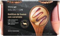 Natillas de huevo con caramelo