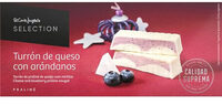 Turrón de queso con arándanos