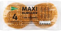 Maxi burger con sésamo
