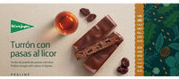 Turrón con pasas al licor