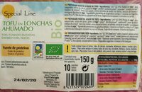 Tofu en lonchas ahumado