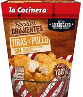 Estilo americano tiras de pollo con rebozado jugoso