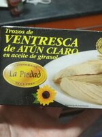 Trozos de ventesca de atún claro en aceite de girasol