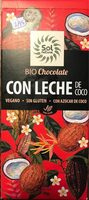 Bio Chocolate con leche de coco
