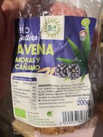 Galletas avena, moras y cañamo