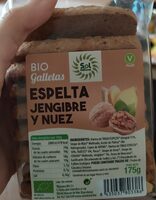 Bio galletas de espelta jengibre y nuez