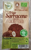 Galletas trigo sarraceno, cacao y coco