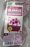 Tortita de arroz con yogur de arándano