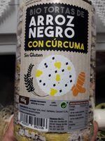 Bio tortas de arroz negro con cúrcuma