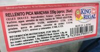 Relleno pica manzana