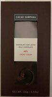 Chocolate con leche 40% cacao