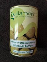 Aceitunas verdes manzanilla rellenas de anchoa