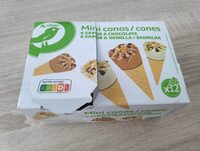 Helados miniconos chocolate y vainilla
