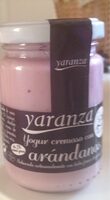 Yogur cremoso con arándanos