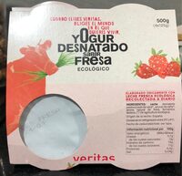 Yogur desnatado sabor fresa ecologico