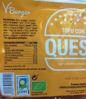 Hamburguesa tofu con queso