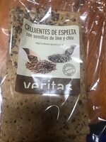 Crujientes de espelta con semillas de lino y chia