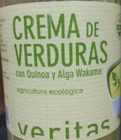 Crema de verduras con quinoa y alga wakame