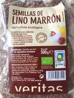 Semillas de lino marron