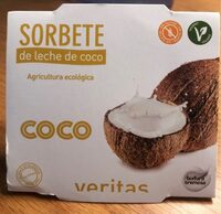 Sorbete de leche de coco